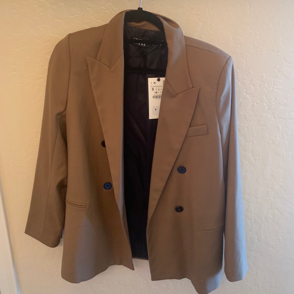 Tan Zara blazer